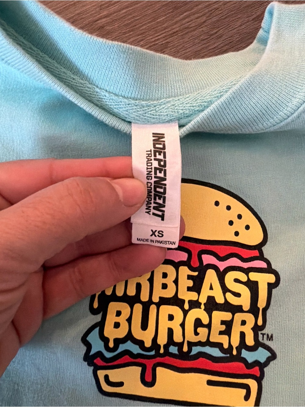 Independent Trading Company 'Burger Beast' Graphic Tee - Light Blue